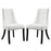Noblesse Vinyl Dining Chair Set of 2 1298-WHI