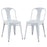 Reception Dining Side Chair Set of 2 1301-WHI
