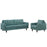 Empress Armchair and Sofa Set of 2 1313-LAG