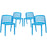 Curvy Dining Chairs Set of 4 1315-BLU