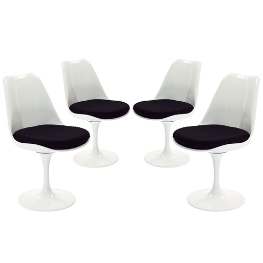 Lippa Dining Side Chair Fabric Set of 4 1342-BLK