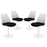 Lippa Dining Side Chair Fabric Set of 4 1342-BLK