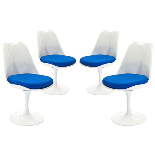 Lippa Dining Side Chair Fabric Set of 4 1342-BLU
