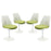Lippa Dining Side Chair Fabric Set of 4 1342-GRN