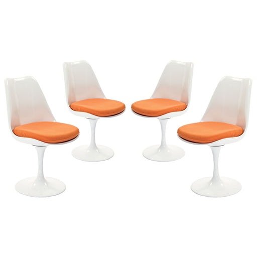 Lippa Dining Side Chair Fabric Set of 4 1342-ORA