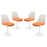 Lippa Dining Side Chair Fabric Set of 4 1342-ORA