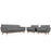 Engage Armchairs and Sofa Set of 3 1345-GRY
