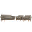 Engage Armchairs and Loveseat Set of 3 1347-GRA