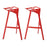 Launch Stacking Bar Stool Set of 2 1362-RED