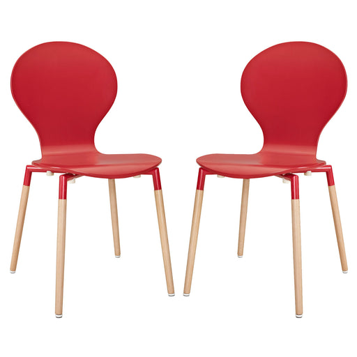 Path Dining Chair Set of 2 1368-RED