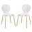 Path Dining Chair Set of 2 1368-WHI