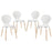 Path Dining Chair Set of 4 1369-WHI