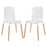 Stack Dining Chairs Wood Set of 2 1372-WHI