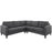 Empress 3 Piece Upholstered Fabric Sectional Sofa Set 1417-DOR