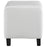 Lodge Upholstered Vinyl Ottoman 1428-WHI