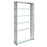 Gridiron Stainless Steel Bookshelf 1432-SLV