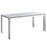 Gridiron Stainless Steel Rectangle Dining Table 1434-SLV