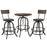 Gather 3 Piece Dining Set 1604-BRN-SET