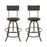 Procure Bar Stool Set of 2 1605-BLK-SET