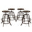 Collect Bar Stool Set of 4 1607-BRN-SET