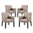 Chloe Armchair Set of 4 1679-BEI
