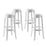 Casper Bar Stool Set of 4 1680-WHI