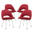 Cordelia Dining Chairs Set of 4 1685-RED