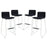 Dive Bar Stool Set of 4 1687-BLK