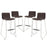 Dive Bar Stool Set of 4 1687-BRN