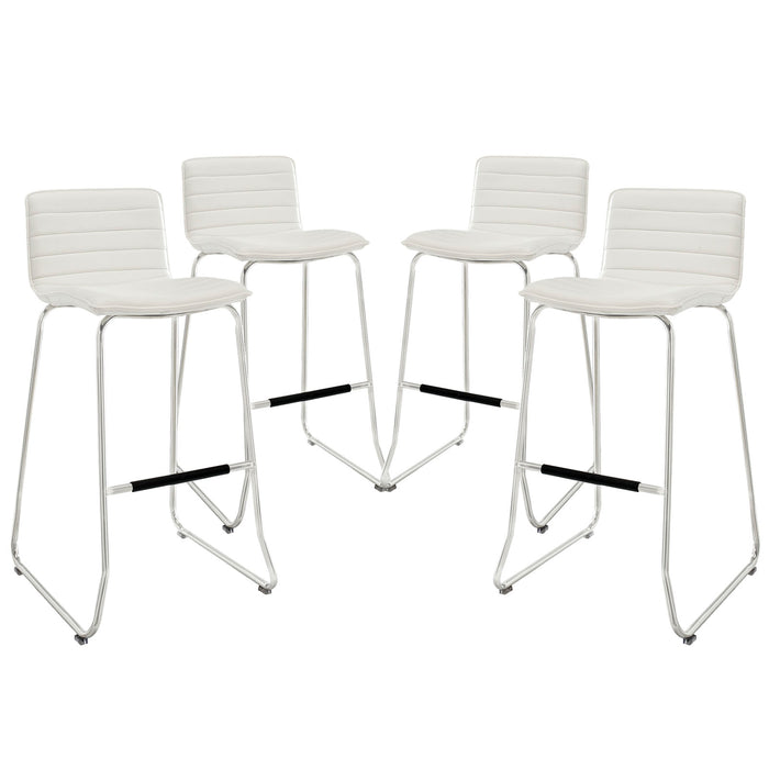 Dive Bar Stool Set of 4 1687-WHI
