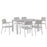 Maine 7 Piece Outdoor Patio Dining Set 1749-WHI-LGSET