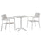Maine 3 Piece Outdoor Patio Dining Set 1759-WHI-LGSET