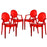 Casper Dining Armchairs Set of 4 1769-RED