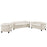 Earl 3 Piece Upholstered Fabric Living Room Set 1776-BEI-SET
