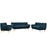 Remark 3 Piece Living Room Set 1782-AZU-SET
