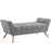 Response Medium Upholstered Fabric Bench 1789-GRY