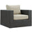Sojourn Outdoor Patio Sunbrella® Armchair 1850-CHC-BEI