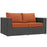 Sojourn Outdoor Patio Sunbrella® Loveseat 1851-CHC-TUS
