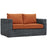 Summon Outdoor Patio Sunbrella® Loveseat 1865-GRY-TUS