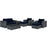 Summon 8 Piece Outdoor Patio Sunbrella® Sectional Set 1894-GRY-NAV-SET