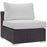 Convene Outdoor Patio Armless 1910-EXP-WHI