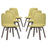 Assert Dining Side Chair Set of 6 1912-WAL-GRN-SET