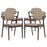Spunk Dining Armchair Set of 4 1998-WAL-LAT-SET