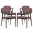 Spunk Dining Armchair Set of 4 1998-WAL-MOC-SET