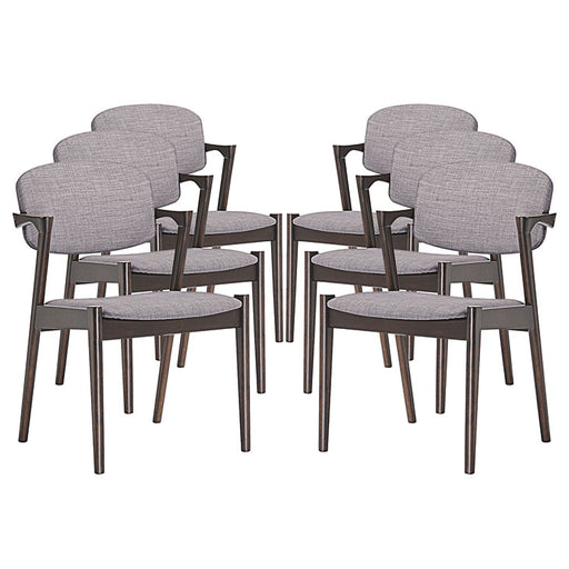 Spunk Dining Armchair Set of 6 1999-WAL-GRY-SET
