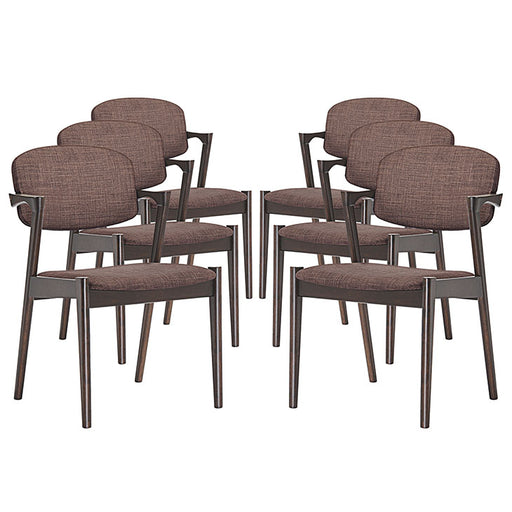 Spunk Dining Armchair Set of 6 1999-WAL-MOC-SET