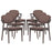 Spunk Dining Armchair Set of 6 1999-WAL-MOC-SET