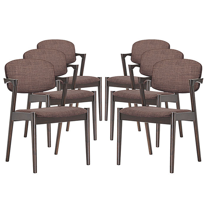 Spunk Dining Armchair Set of 6 1999-WAL-MOC-SET