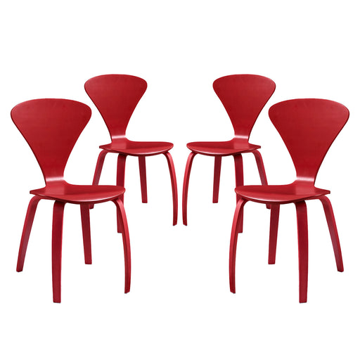 Vortex Dining Chairs Set of 4 2000-RED-SET