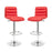 Ripple Bar Stool Set of 2 2011-RED-SET